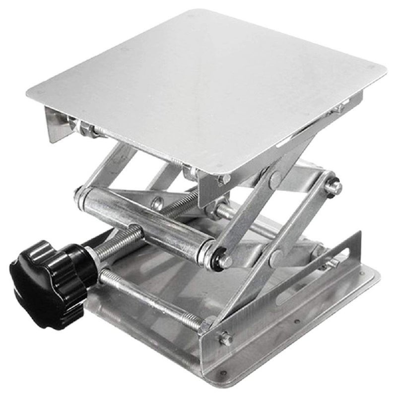 SUCOHANS Stainless Steel Lab Jack Lift Stand Table Scissor Stand Platform (6" x 6") - Image 3